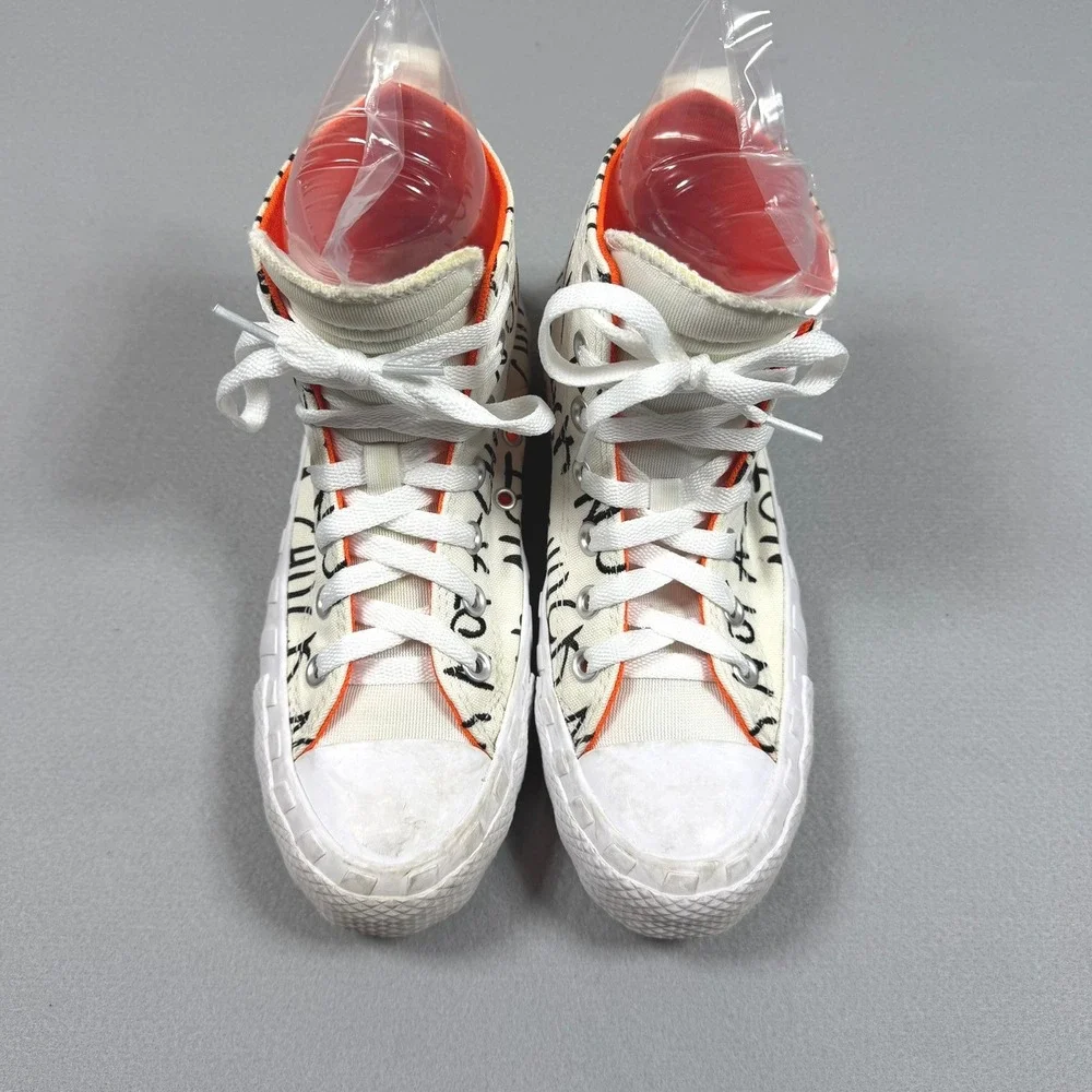 Converse Not a Chuck High Top Sneakers Kids 5 Egret Bright Poppy 266515C